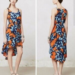 Maeve high low floral sleeveless dress sz 4